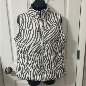 Vanity Black and White Striped Vest